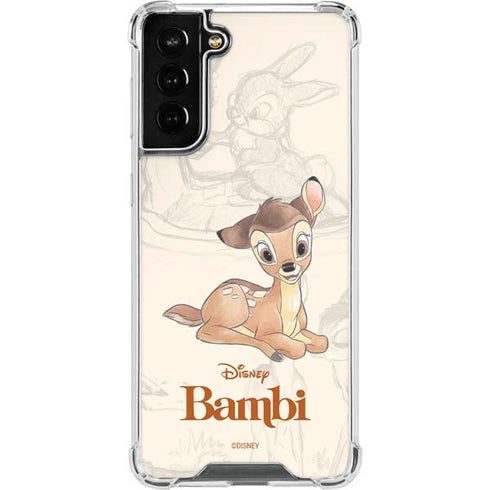 Disney Bambi Sketched Portrait Galaxy S21 FE Clear Case